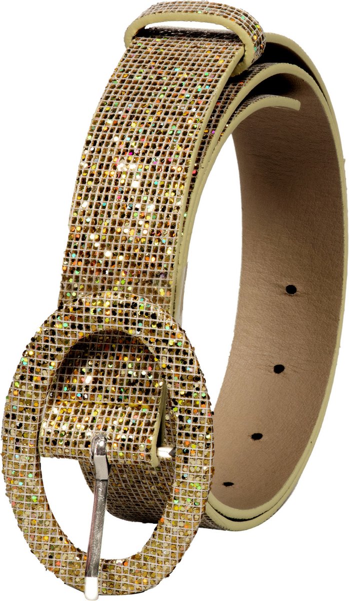 Riem Glitter Goud - Disco Accessoire - Fout Feest