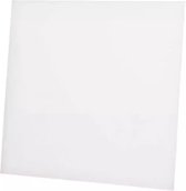 Grille 15x15cm avec façade en plastique coloré, blanc mat