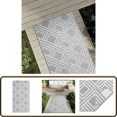 Bol.com vidaXL Buitenkleed - 80x150 cm - Grijs - PP Tuintapijt - Outdoor Tapijt - Patio Dekens - Veranda Kleed - Terras Tapijt aanbieding