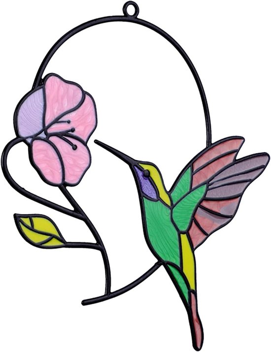 Metalen kolibrie zonnevanger voor tuin