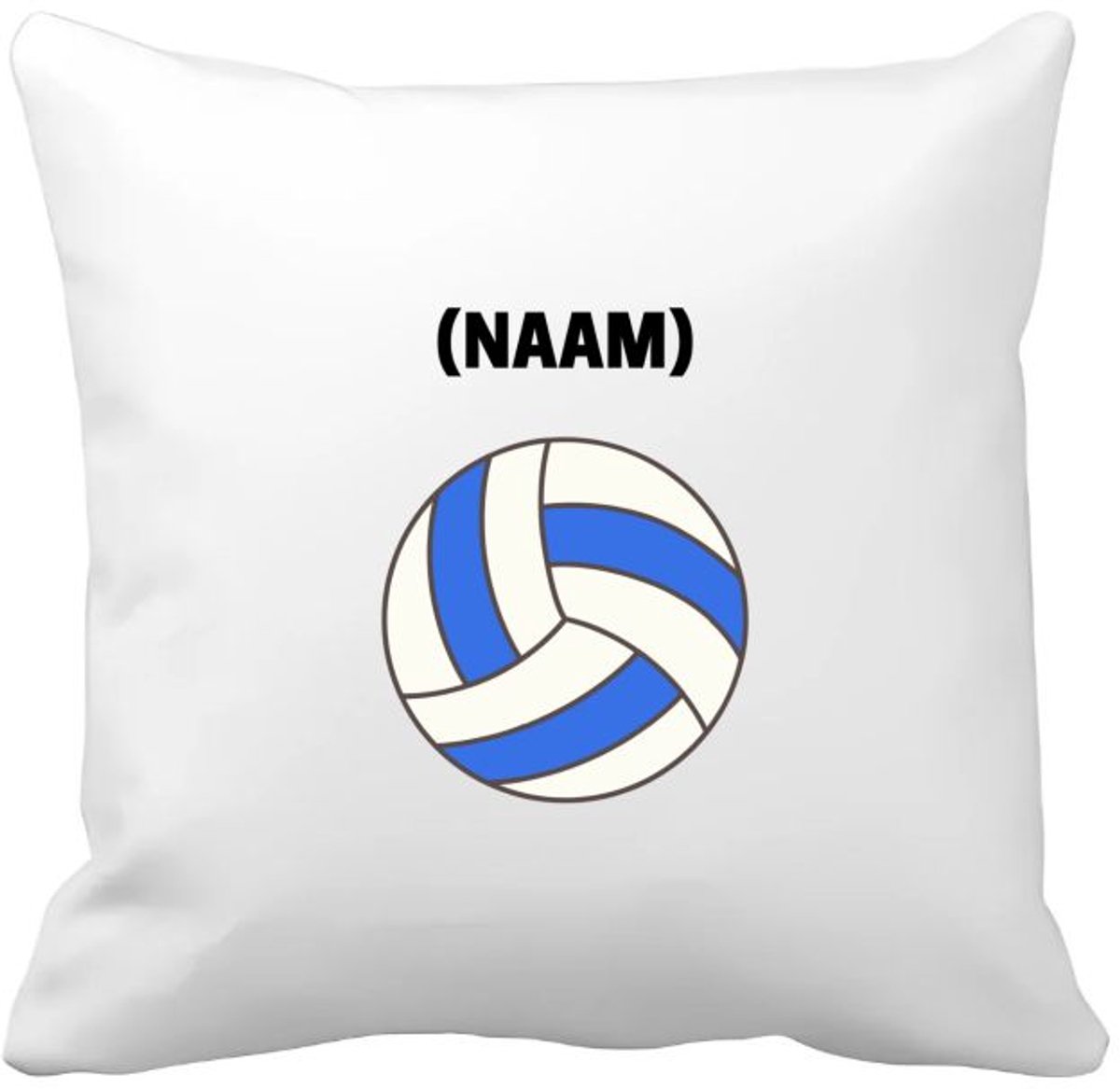 Akyol volleybal met eigen naam Kussen hoes - Volleybal - volleybalster - sport - 40 bij 40 cm Multicolor