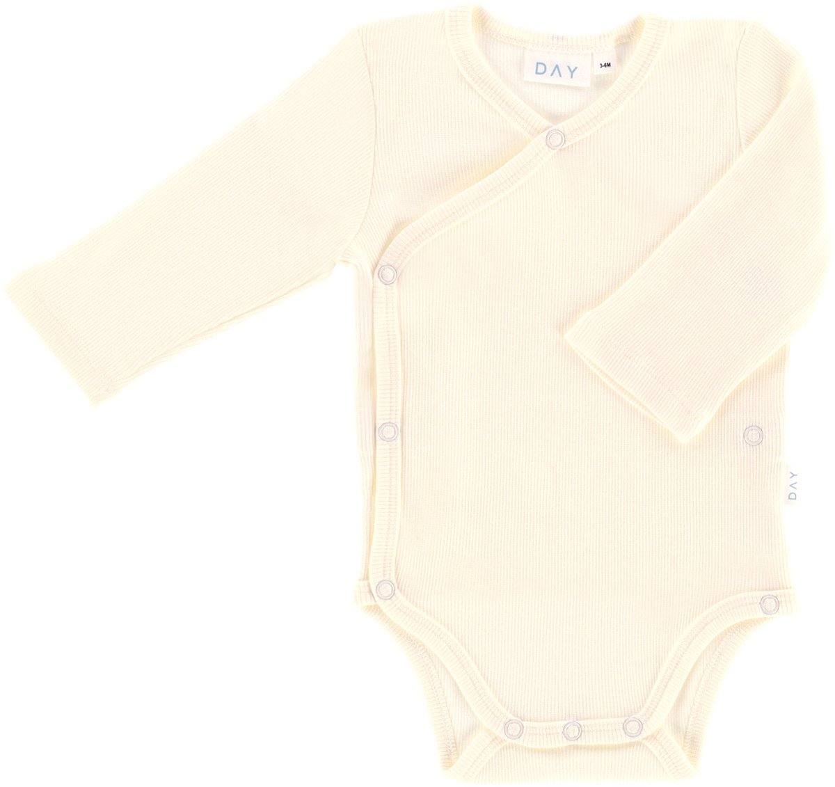 DAY Overslagromper Lange Mouw Rib - Mt. 62/68 - Cream