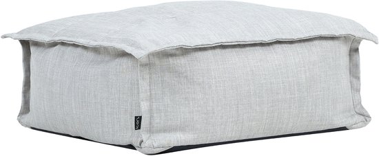 Bruni Pouf Stool M in Grey – Round Pouf for Indoor and Outdoor Use as a Footstool, Yoga Seat Cushion, Meditation Cushion, Made in Germany