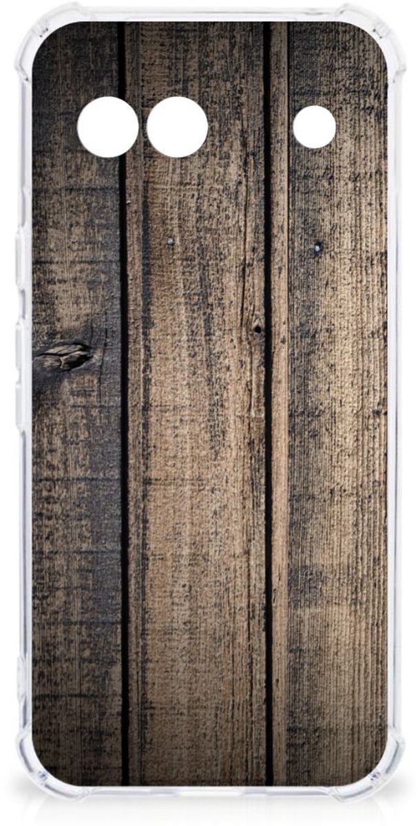 Google Pixel 8A Stevig Telefoonhoesje Steigerhout
