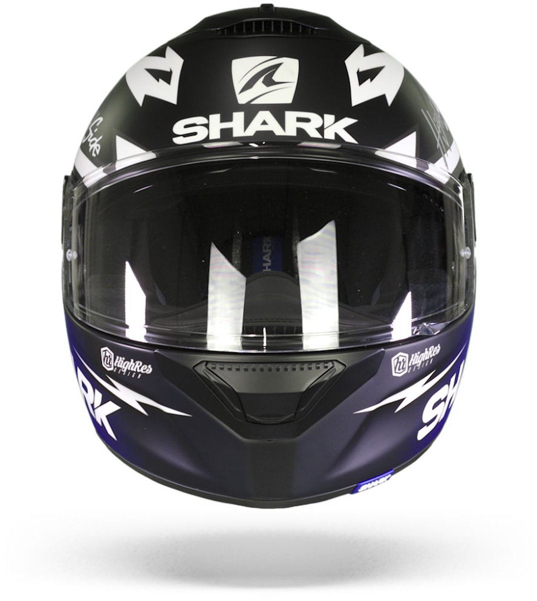 SHARK SPARTAN 1.2 ADRIAN PARASSOL Motorhelm integraalhelm Mat Zwart Blauw Zilver - Maat S – foto 8