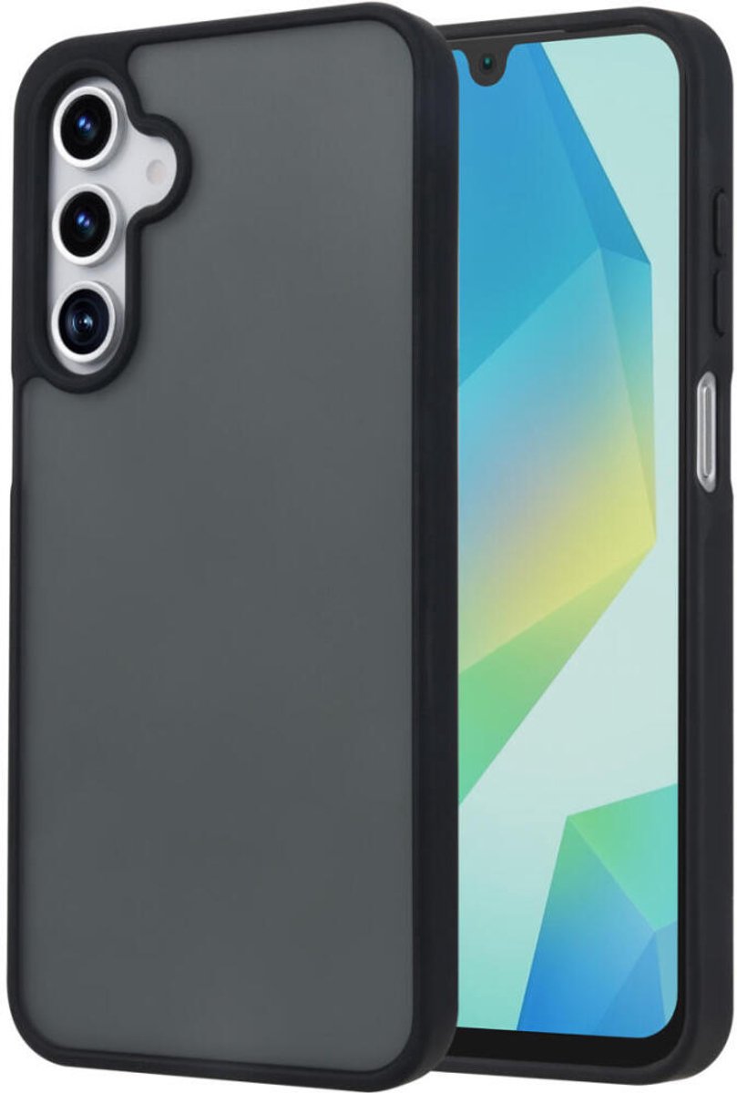 Hoesje Geschikt voor Samsung Galaxy A16 - Matte Back Cover - Zwart