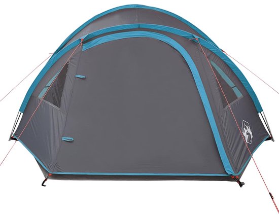 vidaXL Koepeltent 4-persoons waterdicht blauw Kampeertent - Tent - Koepeltent - Vier Persoons Tent - Waterproof Tent van Vidaxl — afbeelding 4