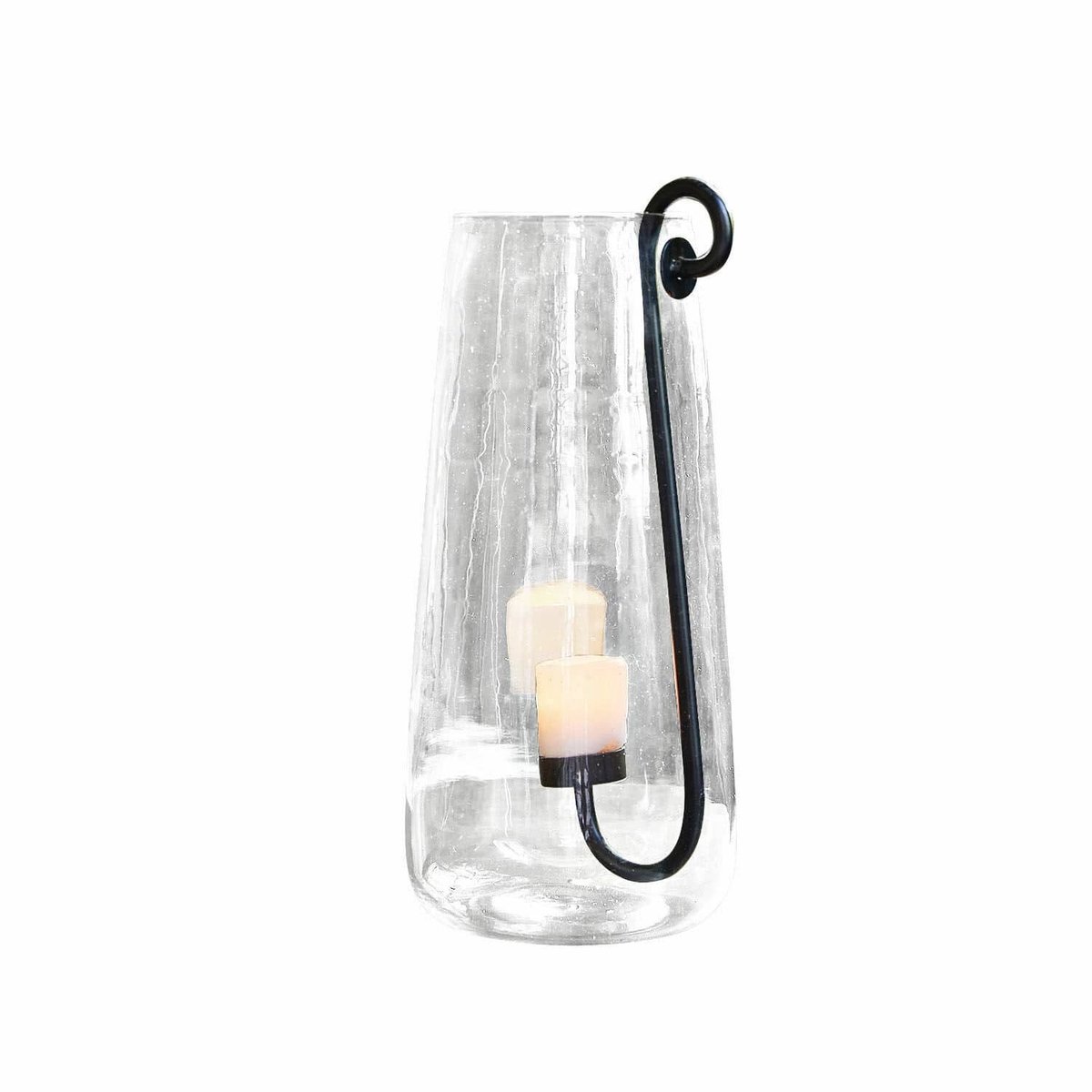 Loberon Windlicht Lamark helder/zwart