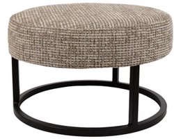 Escabel poef - Ø50 - Coco - Taupe - Unique Collection