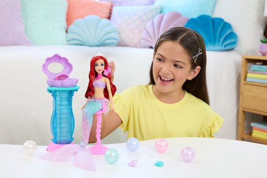 Disney Princess Disney Prinses Kaptafel van Ariel, pop en accessoire van Disney — afbeelding 4