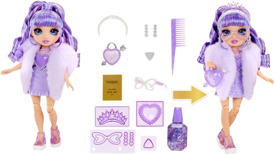 Rainbow High Creative Crystals-modepop - Violet van Merkloos — afbeelding 3