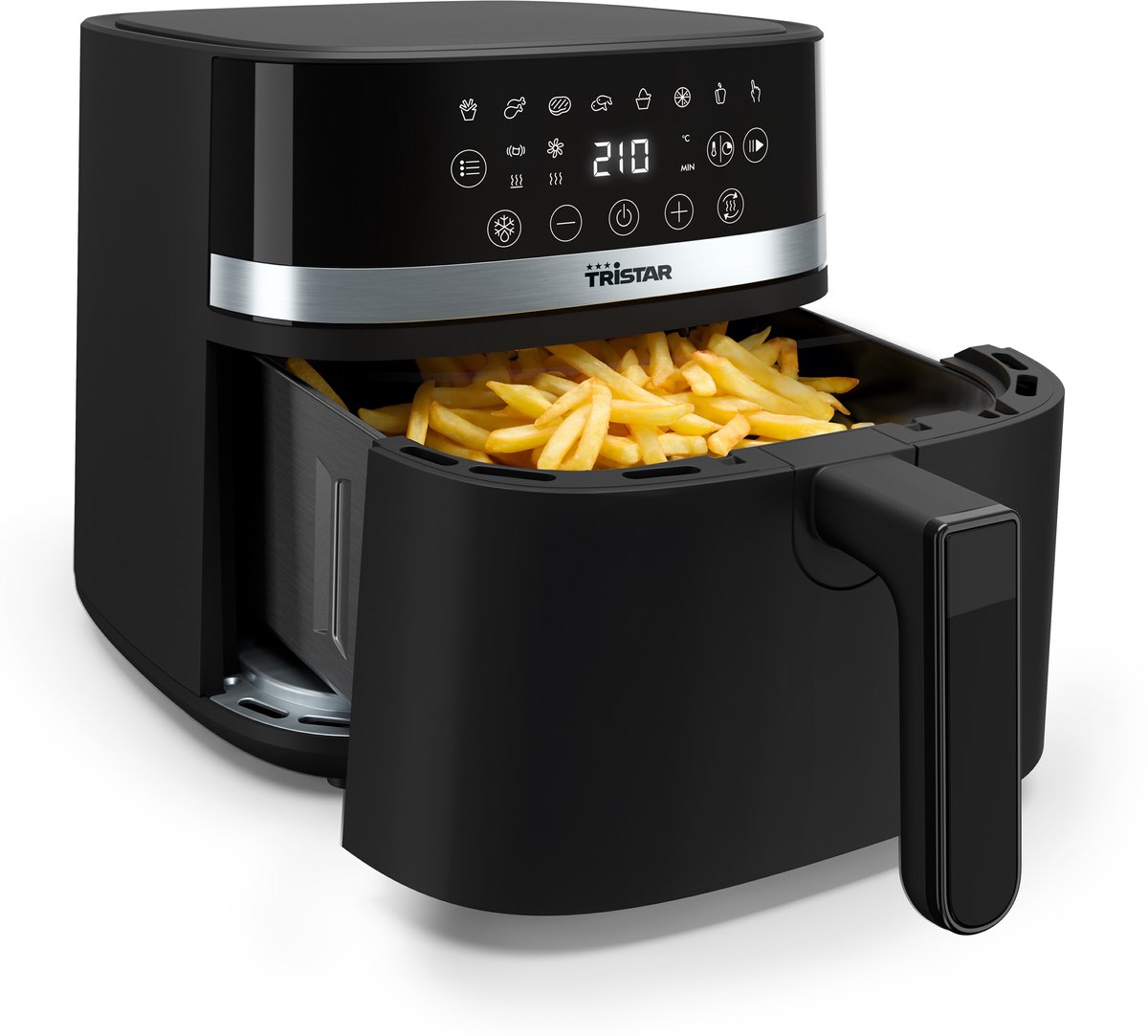 Tristar Airfryer FR-9416 - 6L - Grote Capaciteit XL - PFAS Vrij - 8 programma's - Warmhoudfunctie - 1700 Watt - Tristar - €49,99