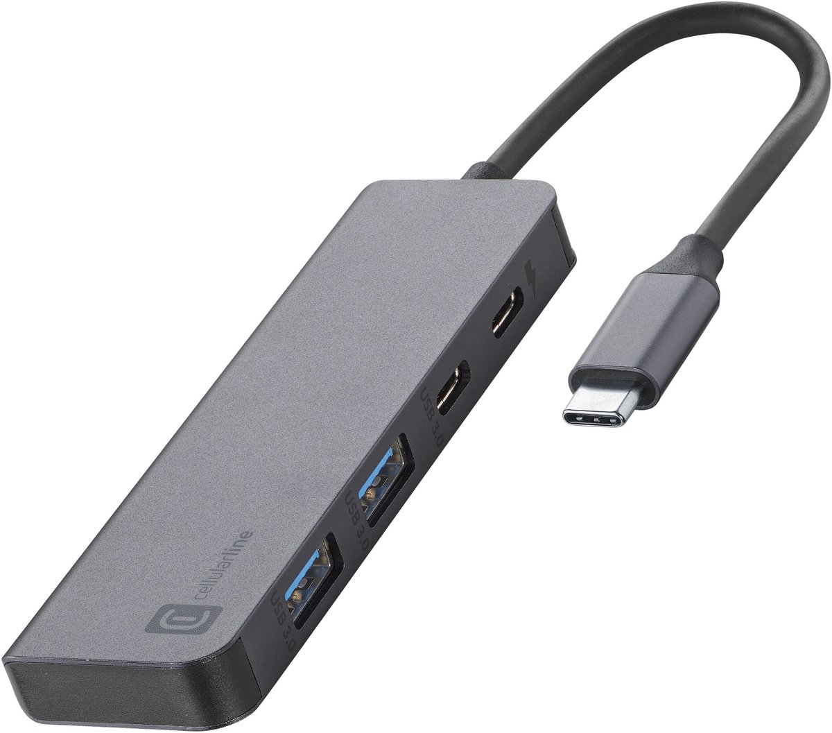 Cellularline 8018080491955 USB Type-C 5000 Mbit/s Zwart