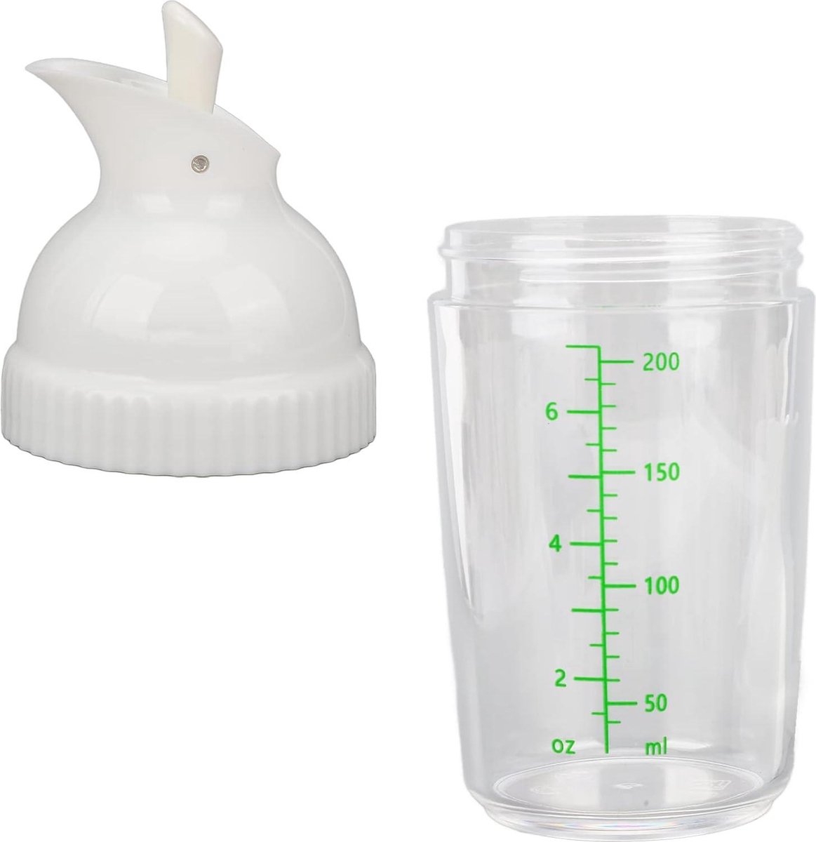 Shaker Vinaigrette 200 Ml - Bouteille Mélangeuse Sans BPA - Étanche Et Lave-Vaisselle - Noir