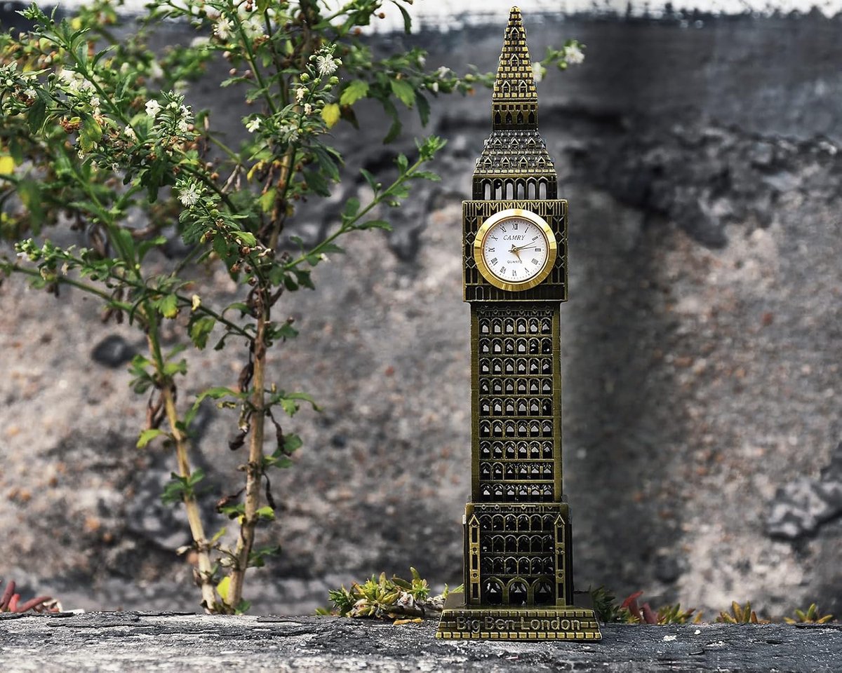 Big Ben Tower Model - metalen beeld - 23.5cm - souvenirs