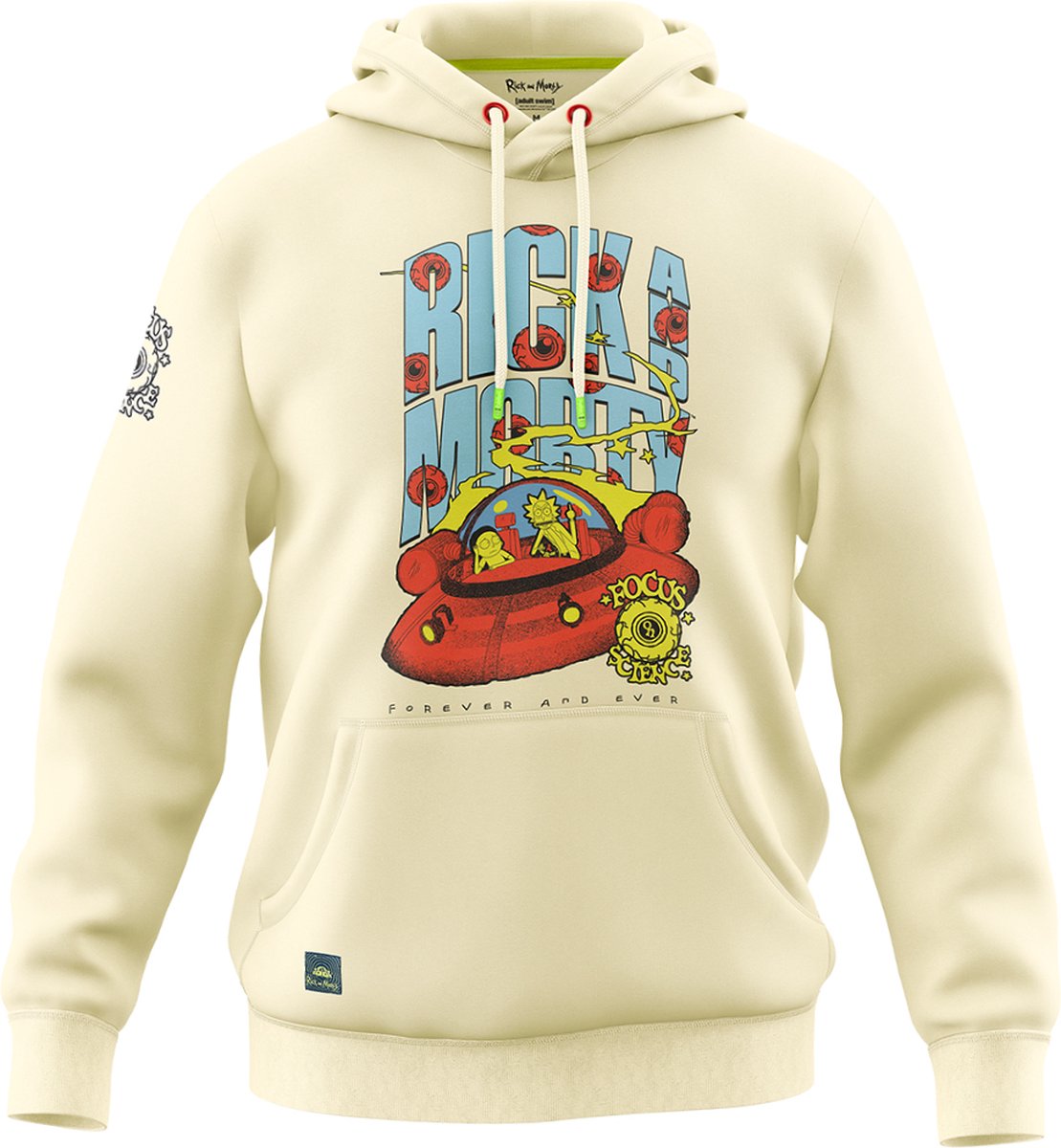 Rick and Morty Trui - Gebroken wit