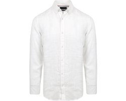 Suitable Overhemd Linnen Wit - Maat XXL - Heren - Casual Shirt