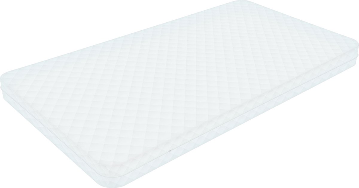 ml-design Kindermatras 80 x 160 x 11 cm, getest op schadelijke stoffen, Oeko Tex 100 gecertificeerd, babymatras juniormatras met ritssluiting en wasbare hoes, koudschuimmatras voor ledikantje Wit