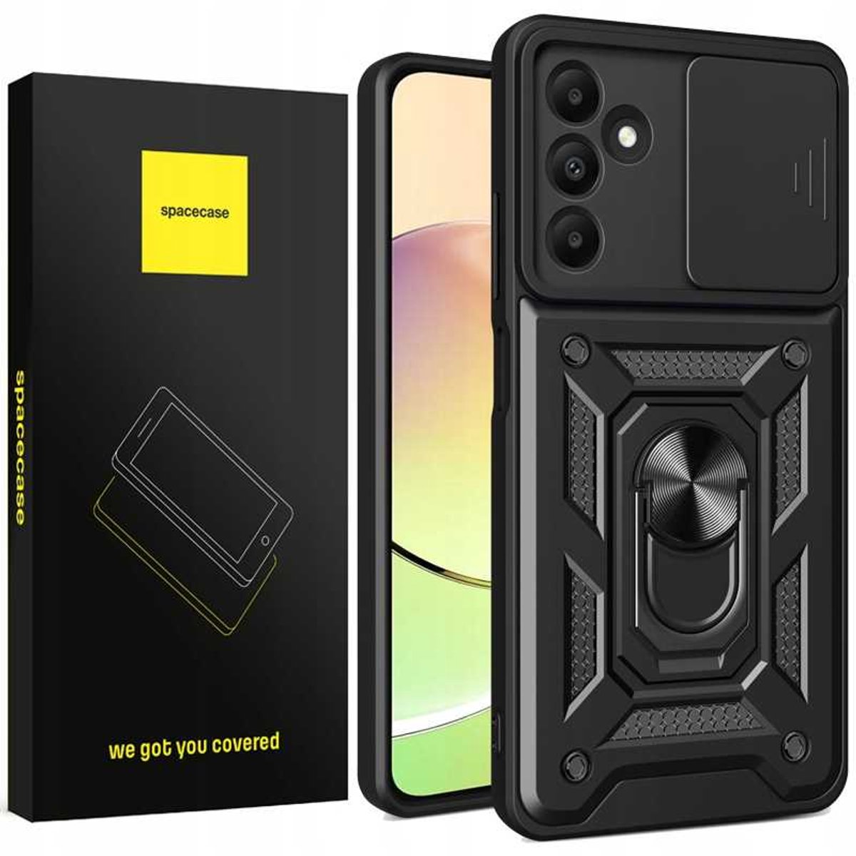 Spacecase Case Case Voor Samsung Galaxy M55 5G Zwart