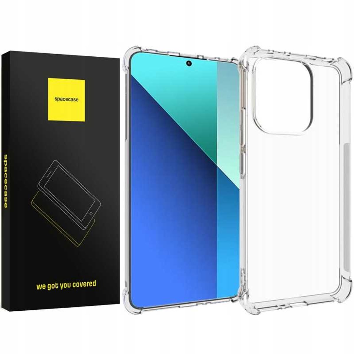 Spacecase Anti-Shock Case Voor Xiaomi Redmi Note 13 4G Case Cover