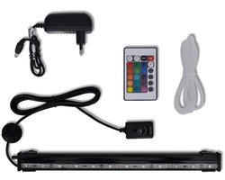 vidaXL - LED-onderwaterlamp - voor - aquarium - met - bubbels - RGB - 32 - cm