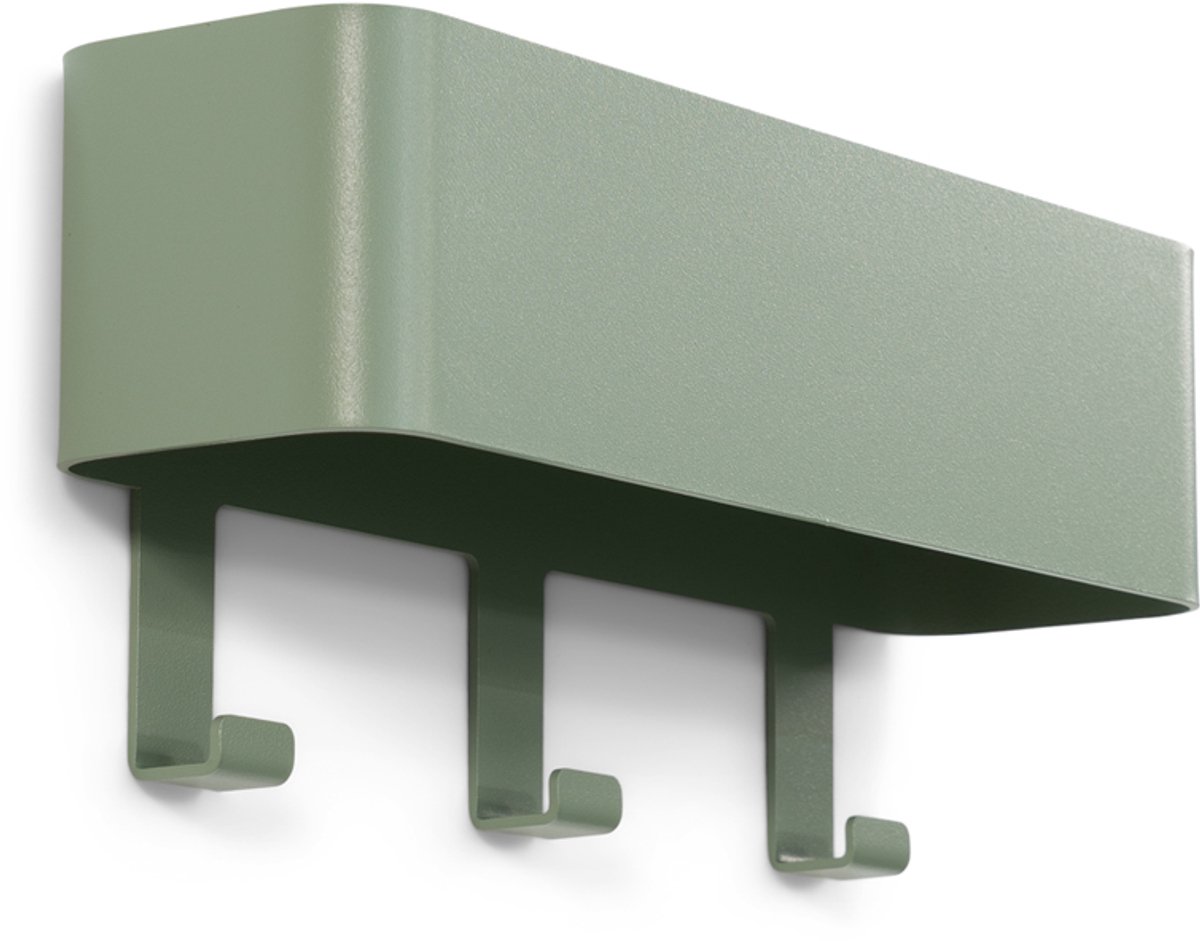 kapstok Dax Play 3 - 3 haken - Staal by Spinder Design in Dusty Green – product photo