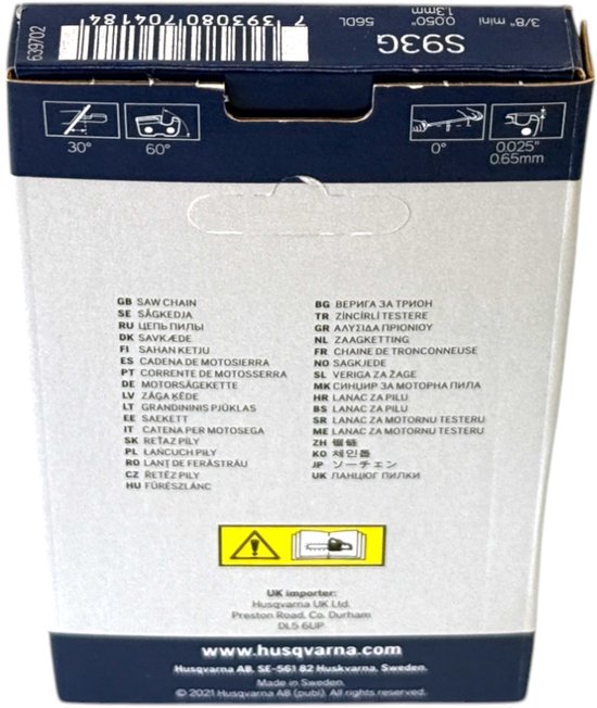 Husqvarna X-CUT S93G zaagketting 30 cm 3/8" 1,3 mm ( 585404245 ) voor kettingzaag van Merkloos	 — afbeelding 3