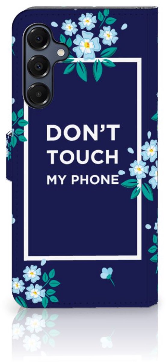 Samsung Galaxy A16 4G/5G Portemonnee Hoesje Flowers Blue DTMP
