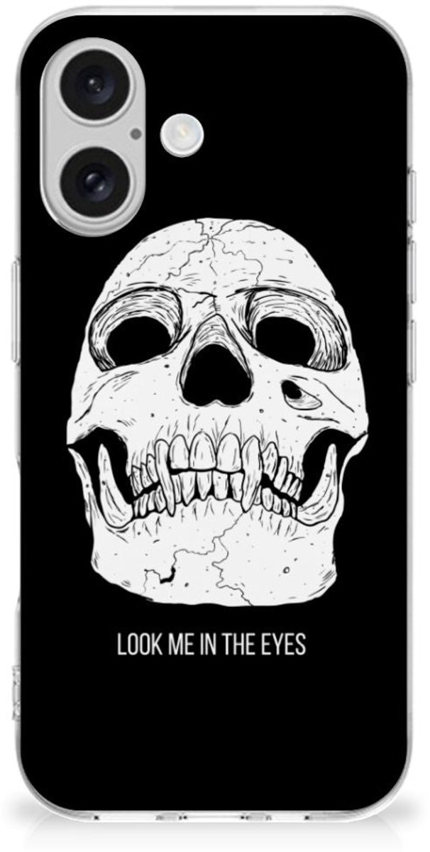 TPU Hoesje voor Silicone Back Case iPhone 16 plus Skull Eyes