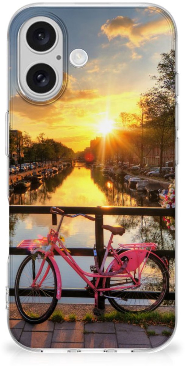 iPhone 16 plus Siliconen Back Cover Amsterdamse Grachten