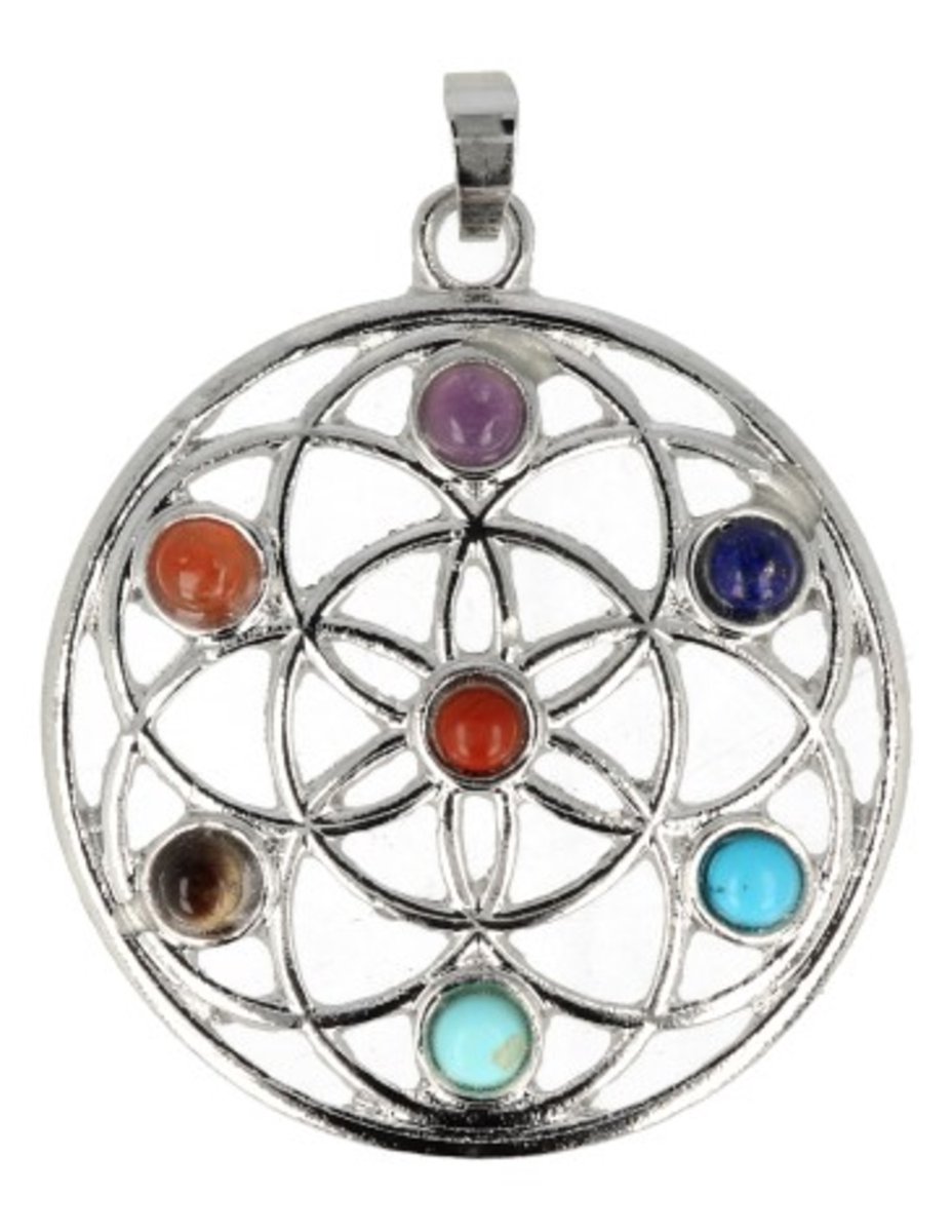 Chakra hanger levensbloem