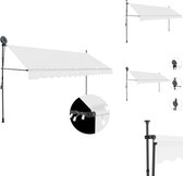vidaXL Protection solaire extensible - 350 cm - Crème - Protection solaire pour fenêtre
