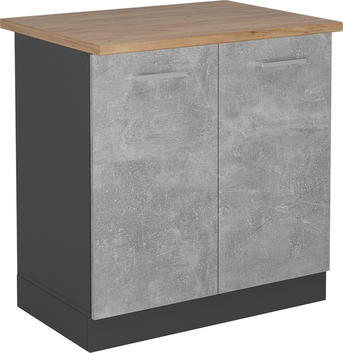 Vicco R-Line Wastafelkast – 80 cm, WB Eik Beton