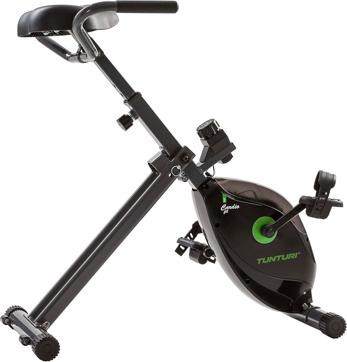 Opvouwbare Hometrainer voor Thuis en Kantoor - Fitnessfiets met 8 Weerstandsniveaus