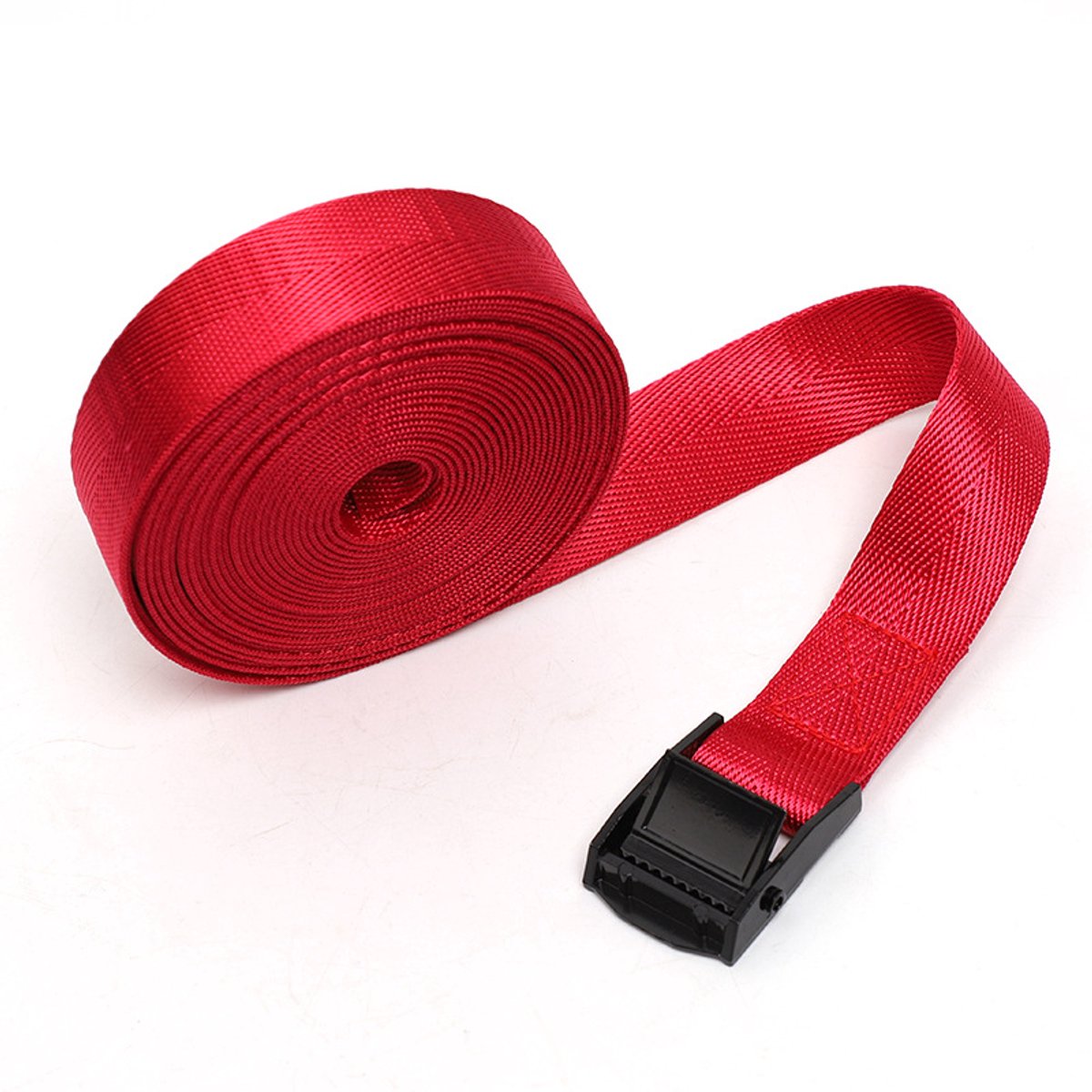 Spanbanden met ratel - 6 stuks - 1 m x 25 mm zware spanbanden - Verstelbare dakdragerriemen - Spanbanden - Gespen - met visgraatnylonband - Spanbanden voor auto's - voor vrachtwagens, vracht, motorfietsen, aanhangwagens, kofferbakken