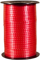 Krullint met ruitje rood 7½mm – 7,5 mm × 228 m – Cadeaulint