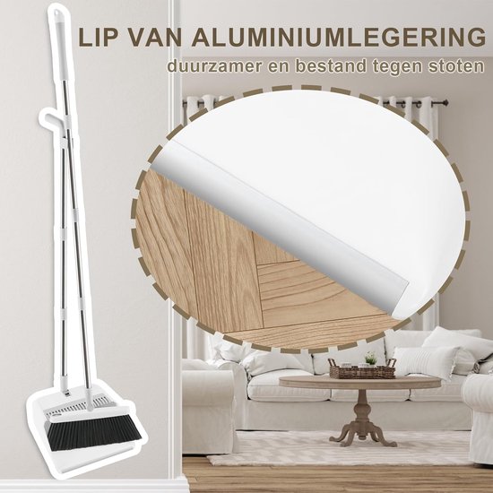 Stoffer en Blik met Lange Steel 180° Roterende Bezem en Stofpan Combo van Merkloos	 — afbeelding 5
