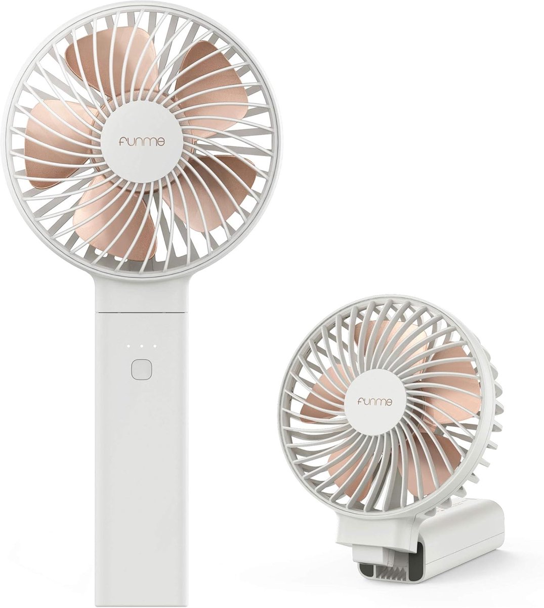 Oplaadbare Draagbare Ventilator 5000mAH - Stille USB Ventilator voor Binnen & Buiten, Handheld Koeler voor Reizen, Kantoor en Strand