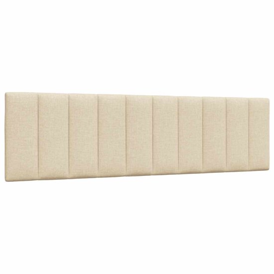 vidaXL - Coussin tête de lit - 180 - cm - tissu - crème