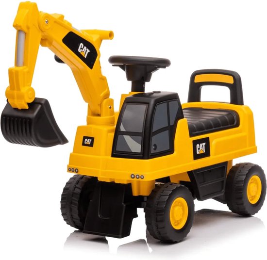 CAT Graafmachine - Loopauto - 1 tot 3 jaar - Functionele arm - met Opberbox