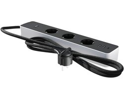Calex Slimme Stekkerdoos – Wifi Stekkerblok met 4 Stopcontacten, USB-C Snelladen & Energie Monitoring – Smart Plug – Werkt met Google Home & Alexa