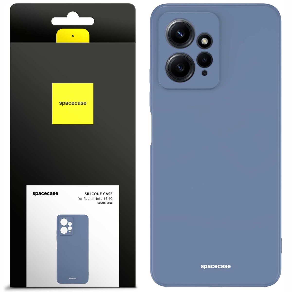 Spacecase Case Cover Voor Xiaomi Redmi Note 12 4G Blauw