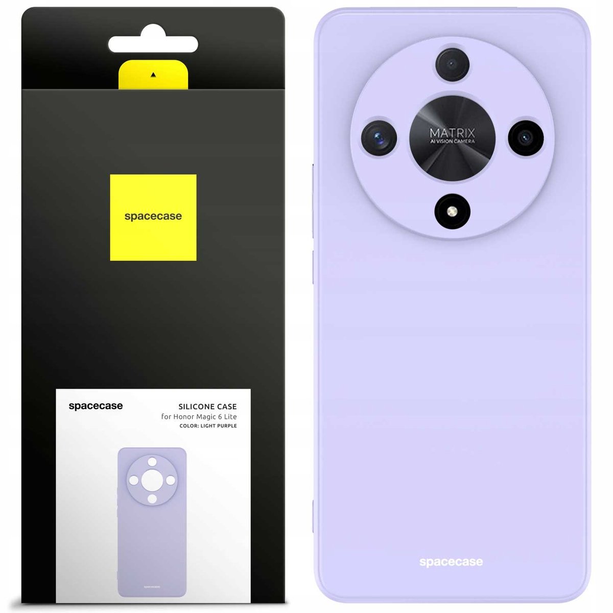 Spacecase Siliconen Hoesje Voor Honor Magic 6 Lite, Paars
