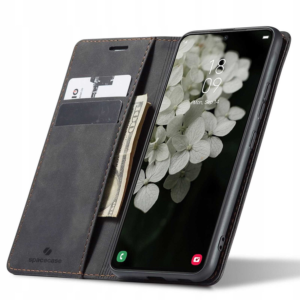 Spacecase Portefeuille Galaxy S22+ Case Zwart Samsung