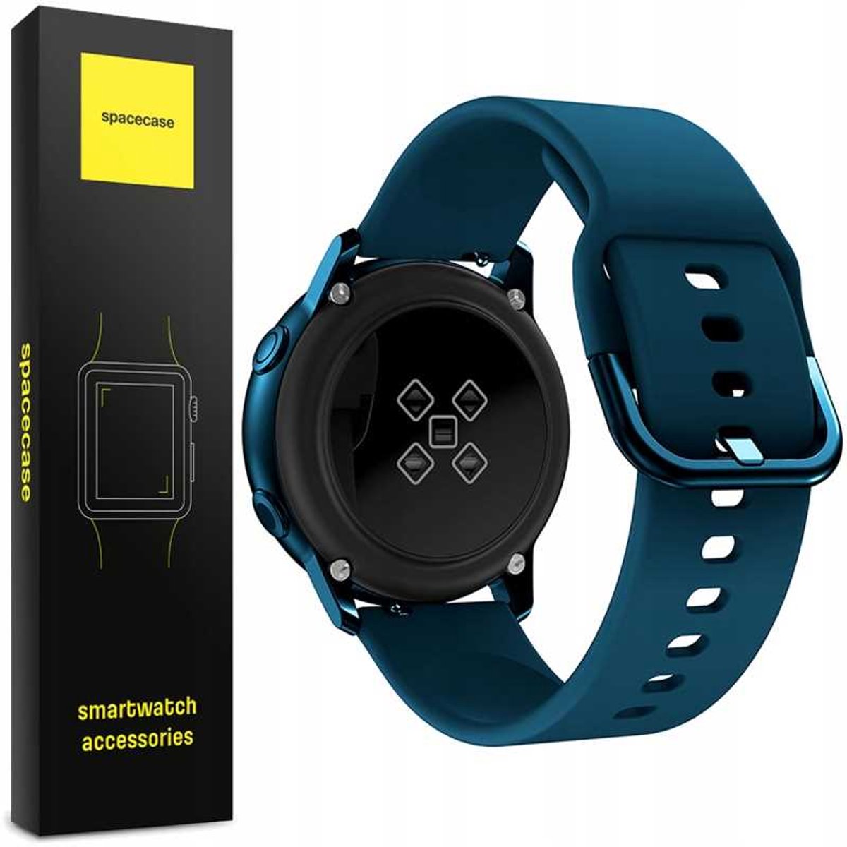 Spacecase Horlogeband 20Mm Oceaanblauw Voor Apple Watch 1 2 3 4 5 6 Se