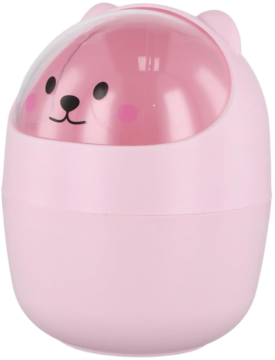 Goedkoopste Schattige Kleine Prullenbak voor Bureau met Deksel en Flip Ontwerp