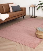 Tapis poils ras Fine - rose 300x400 cm