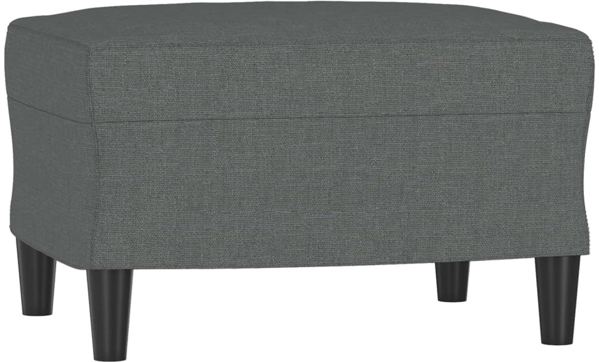 vidaXL Bankje 100x35x41 cm stof donkergrijs, bank, halbank, portiekbank, zitbank, gangbank, eetkamerbank, keukenbank, eetbank, zitmeubel, zitbank