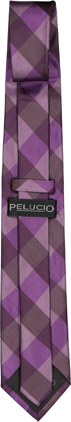 Cravate Pelucio - carreaux violets - Taille: Taille Taille unique