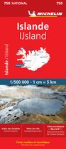 Nationale kaarten Michelin - Michelin Wegenkaart 750 IJsland